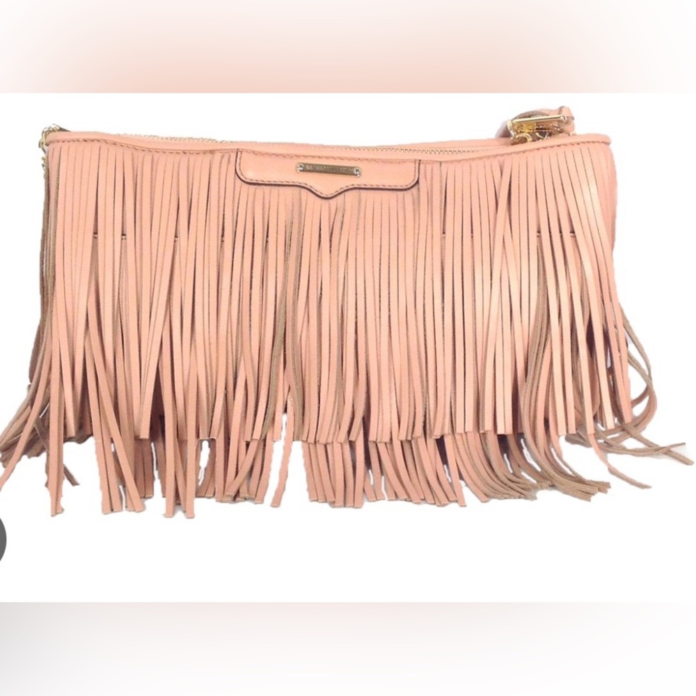 Rebecca Minkoff Blush Fringe Clutch